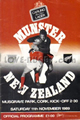 Munster v New Zealand 1989 rugby  Programme